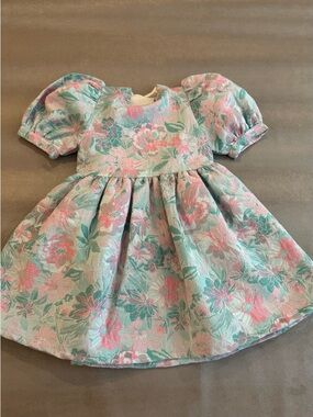 The New Society Artemisa Jade Dress - Pink & Mint Floral. Size 4